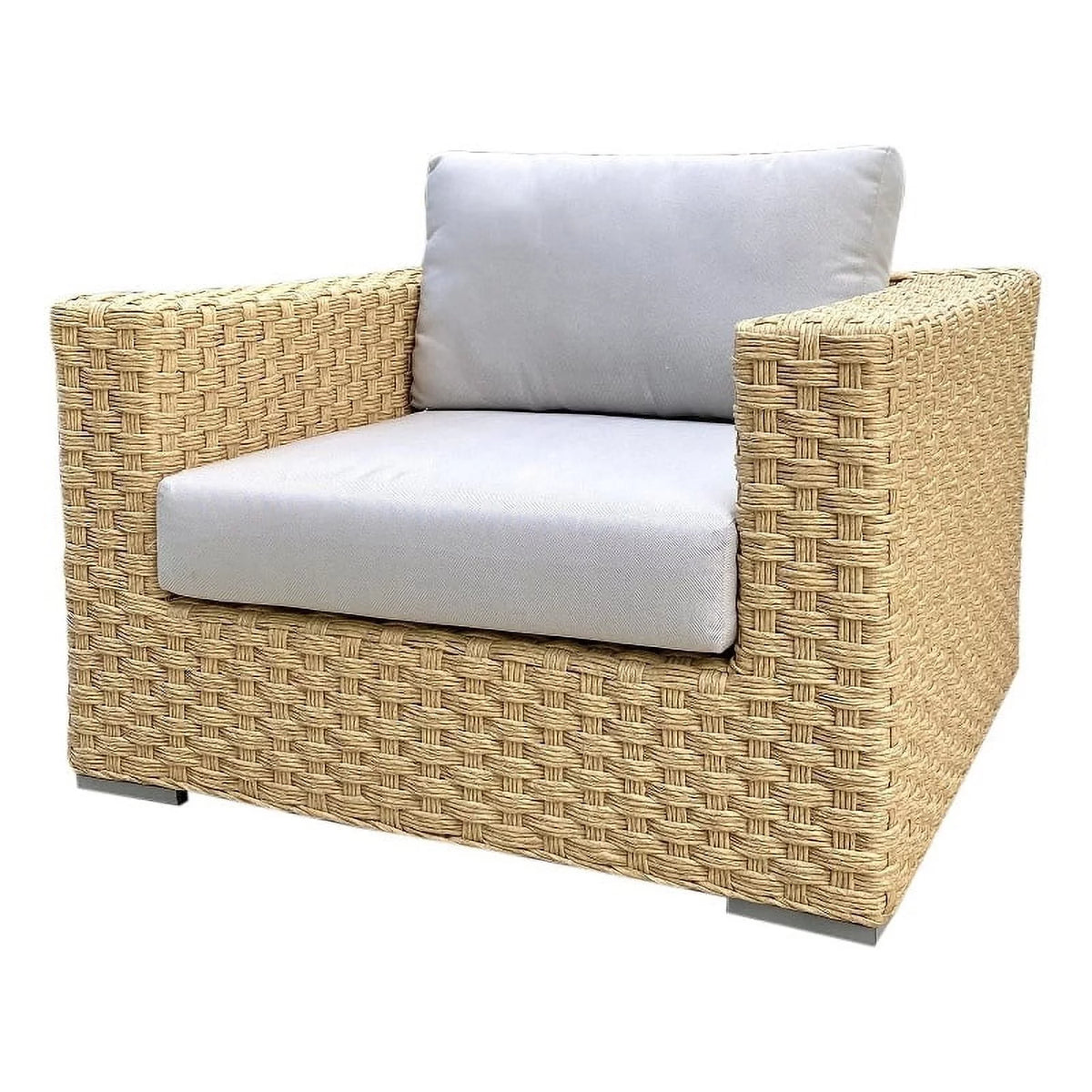 Wicker Club Chair with Cushion Z439393