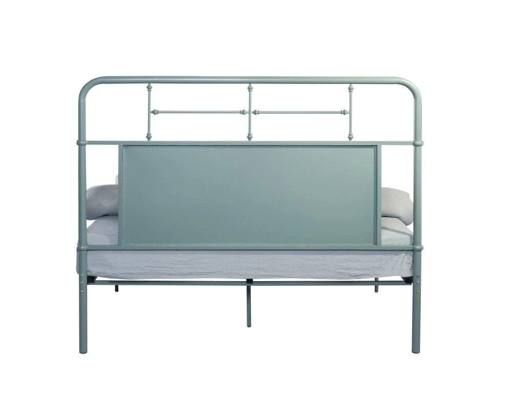 Emerald Green Queen Metal Bed T395