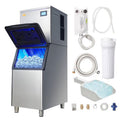 1000W Commercial Ice Maker Freestanding Ice Making Machine Silver B89831