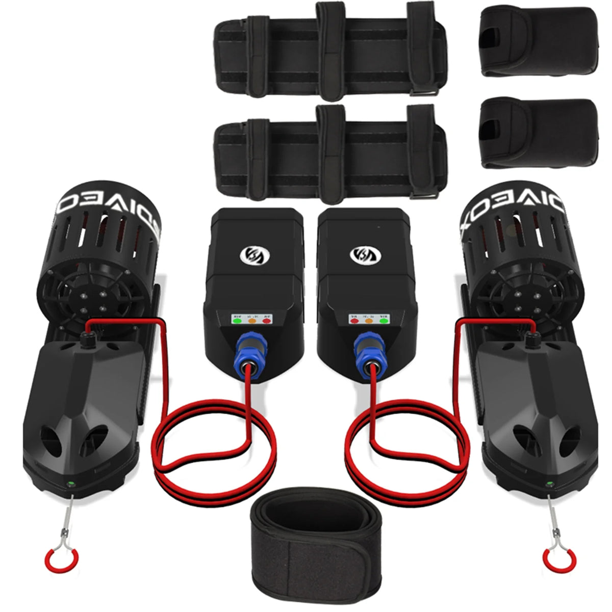 2pcs Electric Underwater Scooters 20M Waterproof J81547