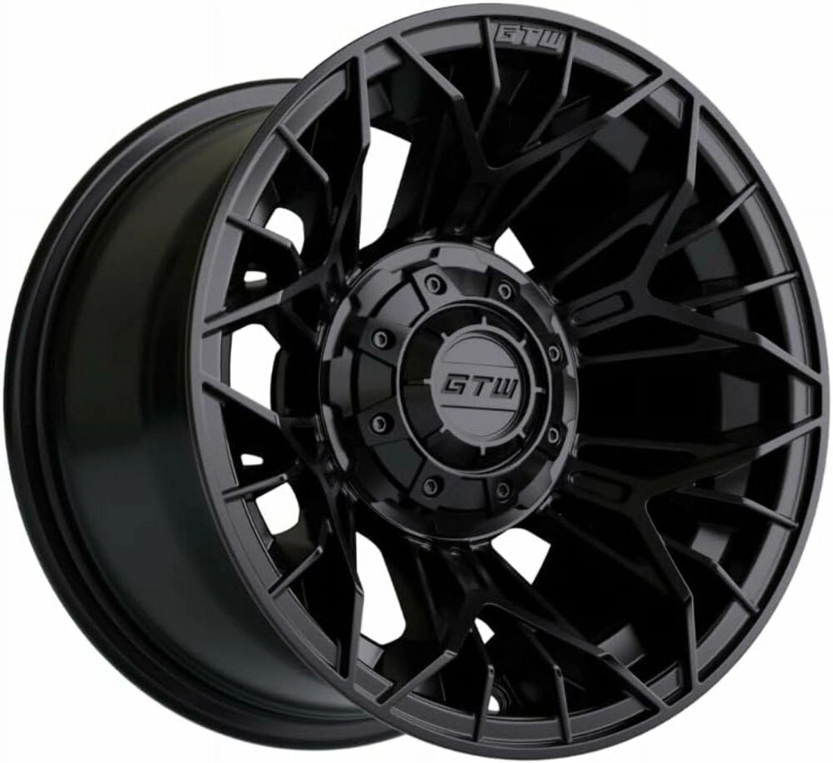 12 inch Matte Black Wheel with Golf Cart Tire Set of 4 O7886