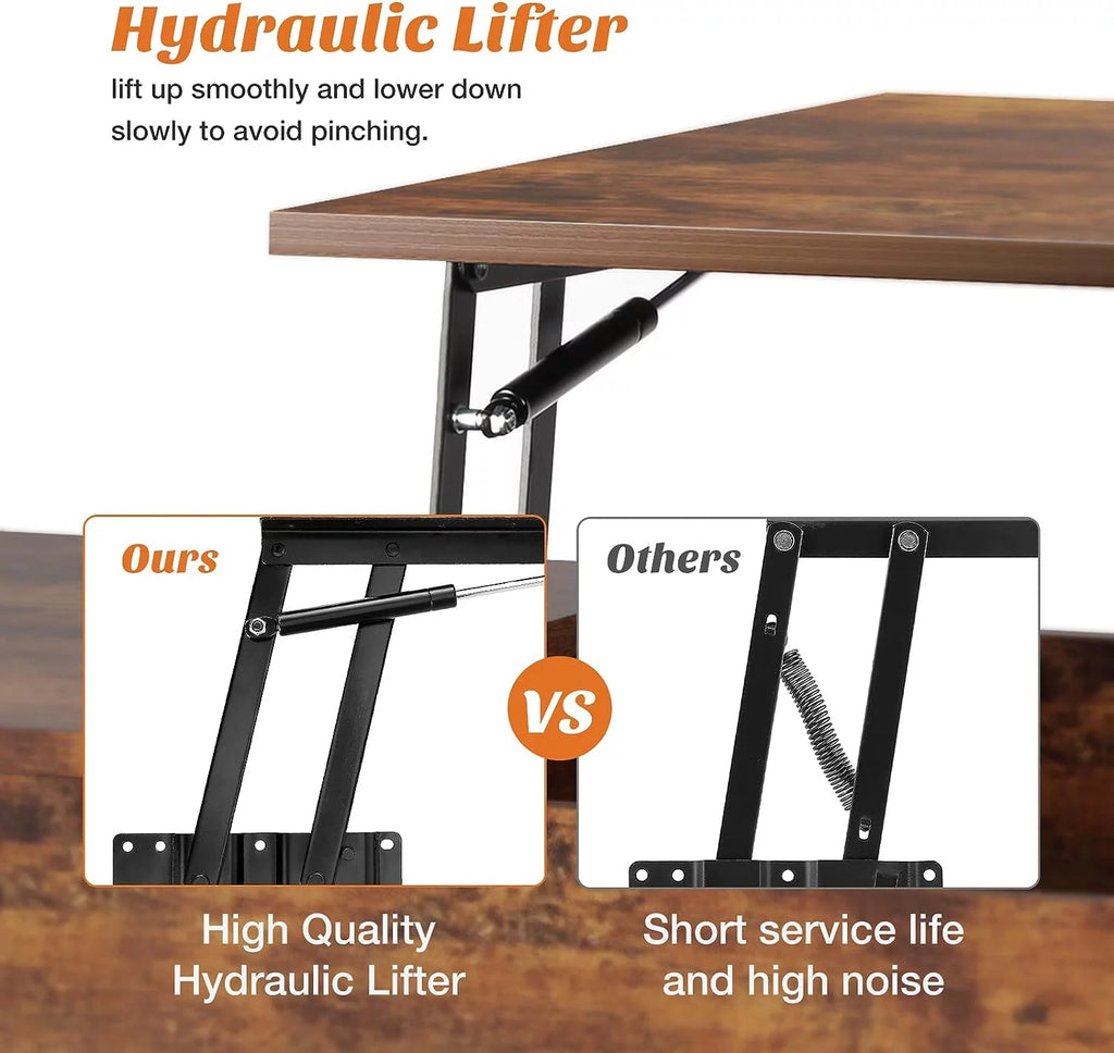 Lift Top Coffee Table with Storage A51189